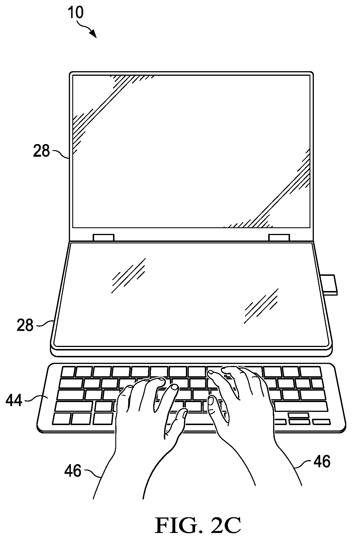 Dynamic keyboard support at support and display surfaces