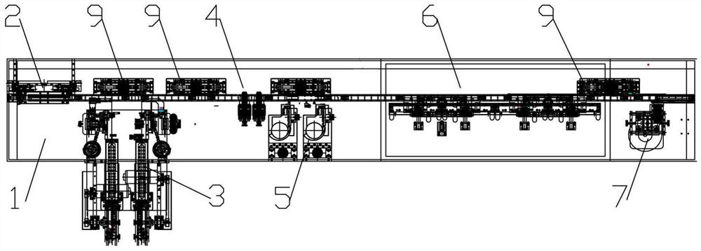 Automatic welding and packaging equipment for glass-encapsulated temperature sensors