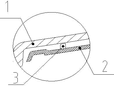 Connection structure of retro-reflector and body