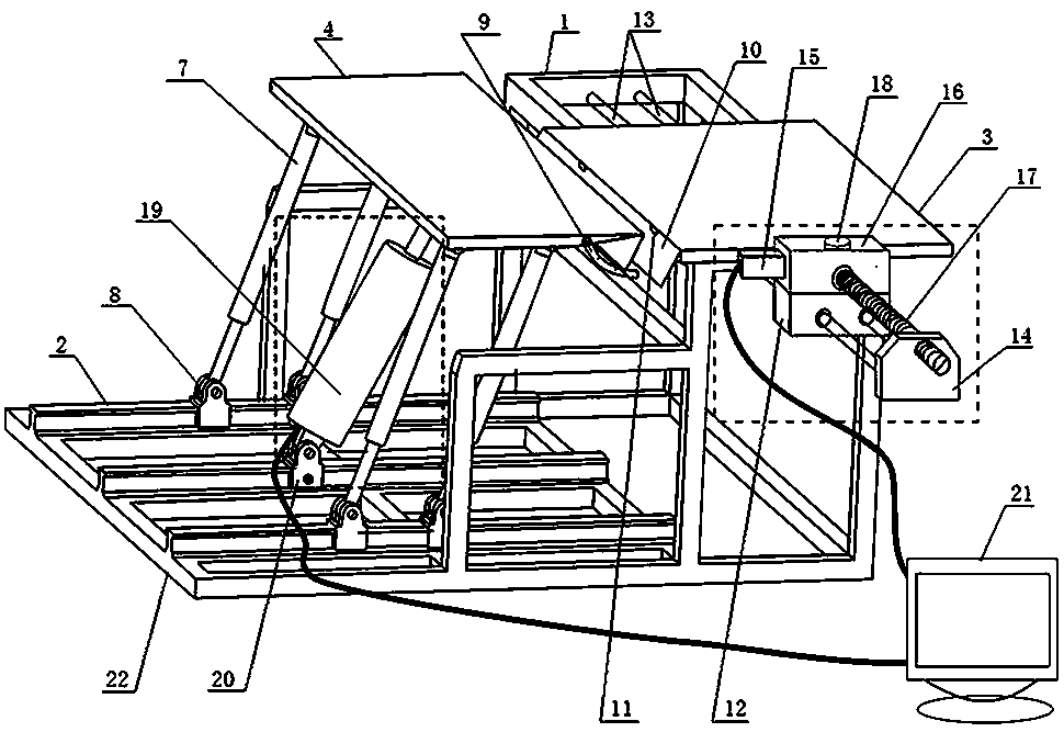 A sandbox physical simulation experiment device and simulation experiment method thereof