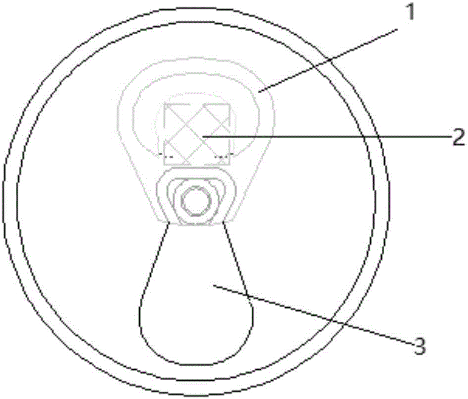 Pull ring type ring-pull cover and ring-pull can