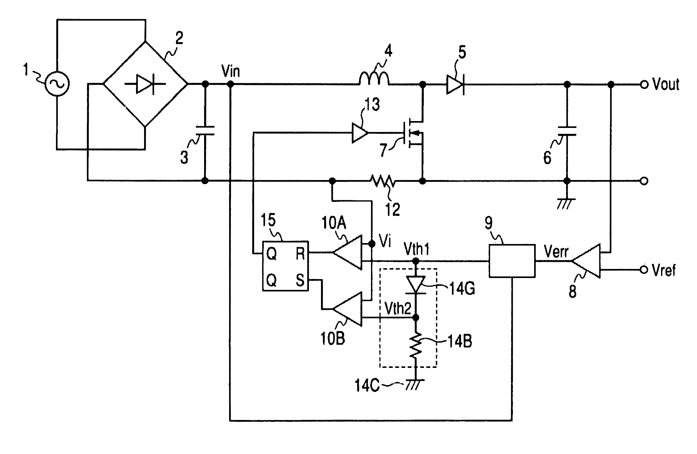 Switching power source