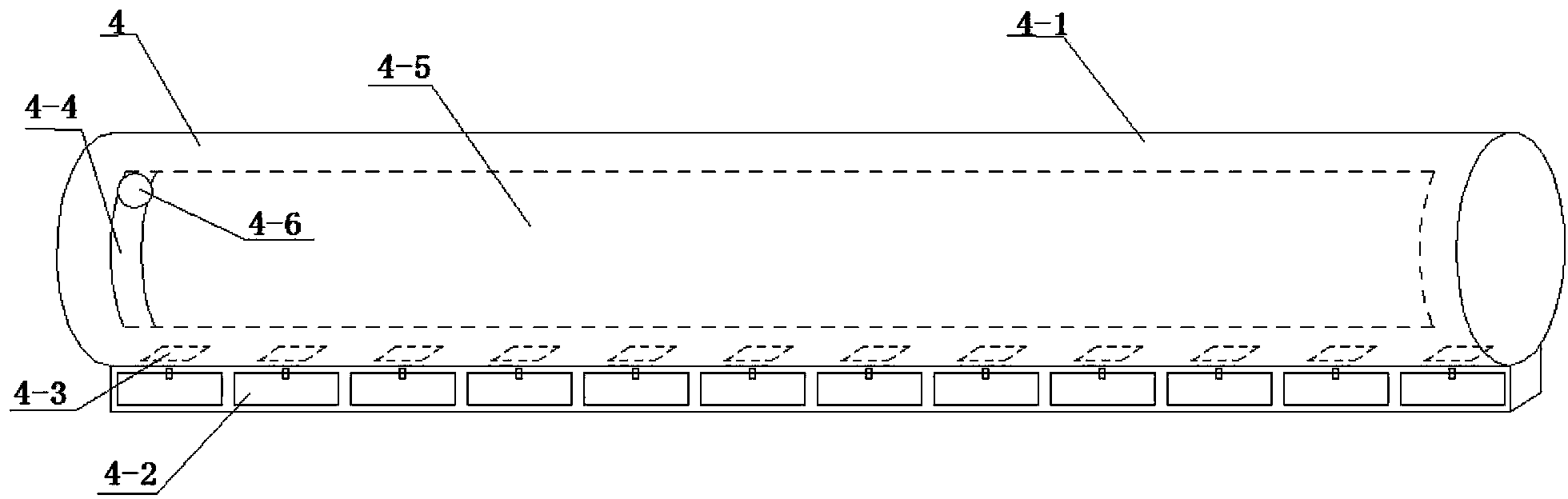 Grain size measurement barrel for seeds and application thereof