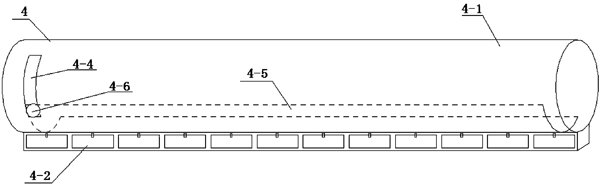 Grain size measurement barrel for seeds and application thereof