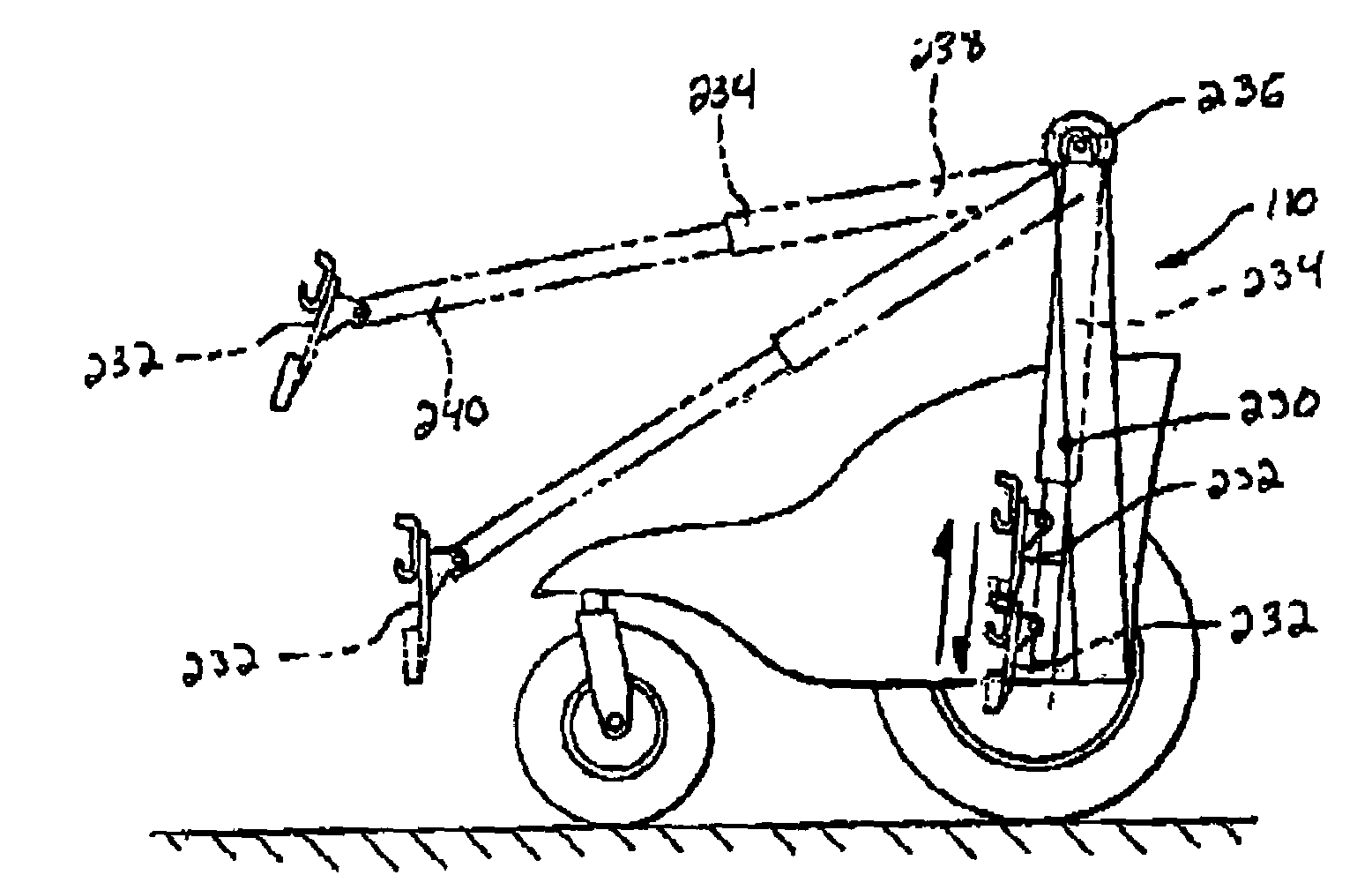 Lift mechanism for a seating device