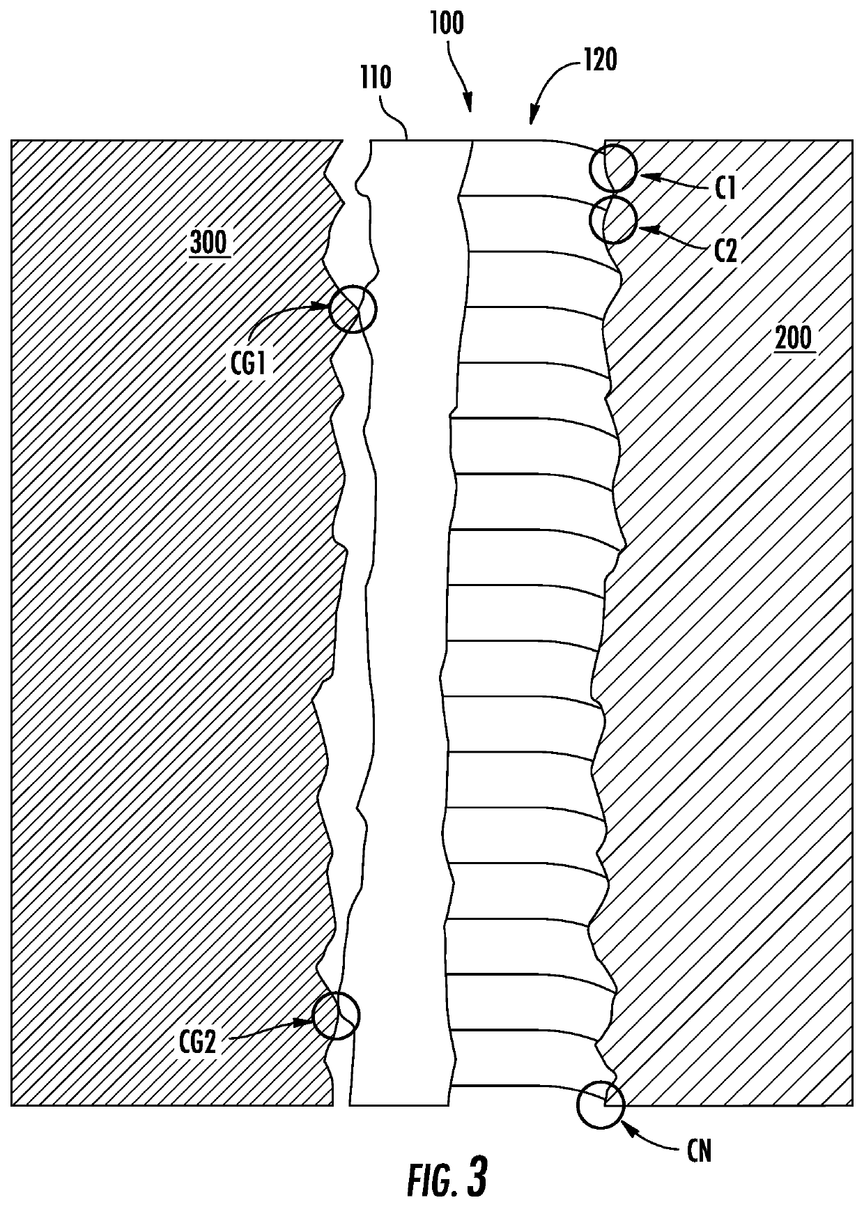 Contact matrix for grounding a ceramic component during electrical discharge machining