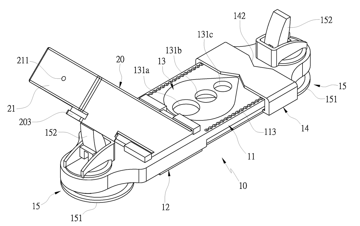 Positioning device for drilling tools of various sizes