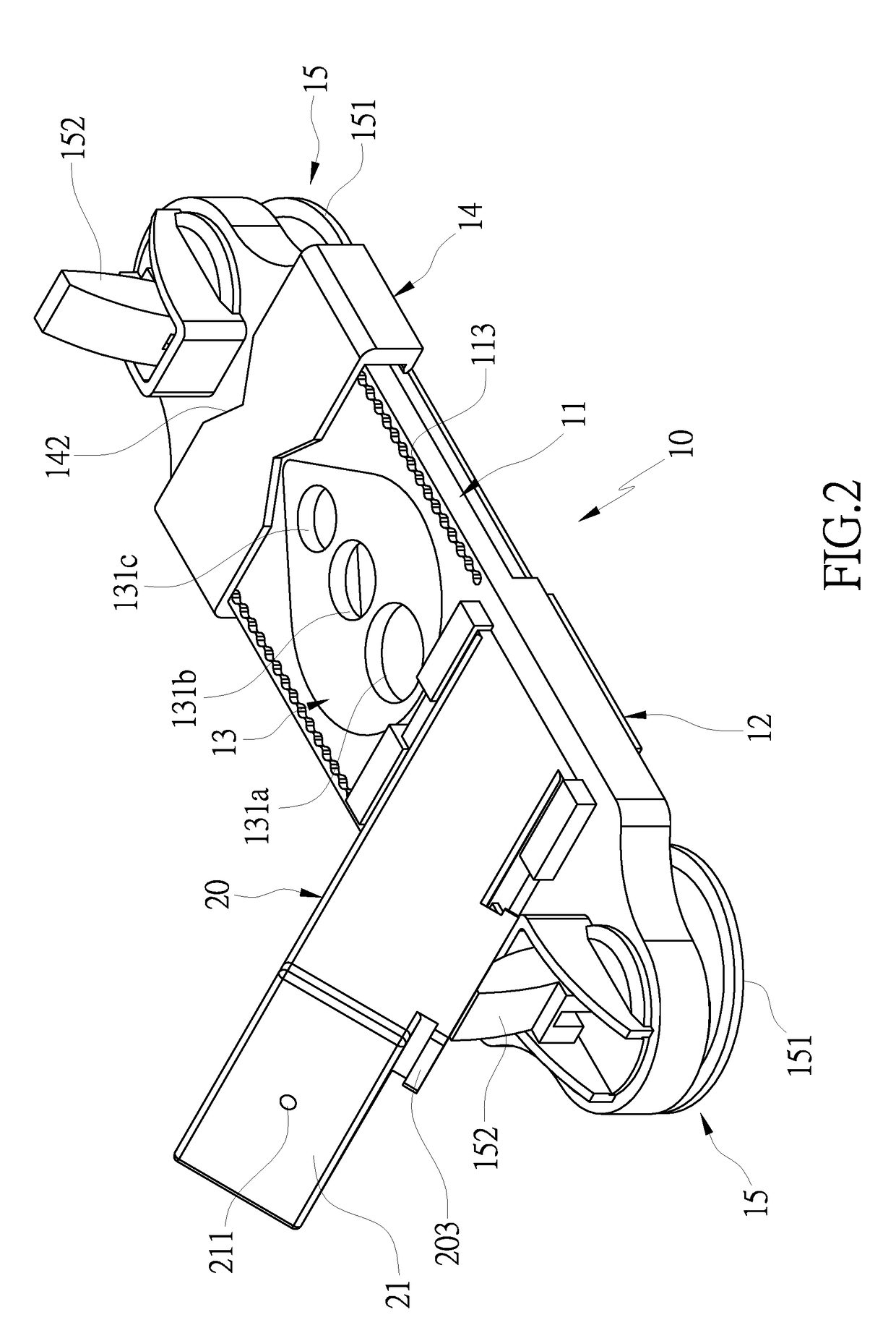 Positioning device for drilling tools of various sizes