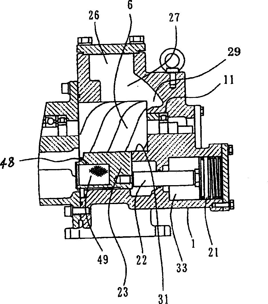 Two-stage screw compressor