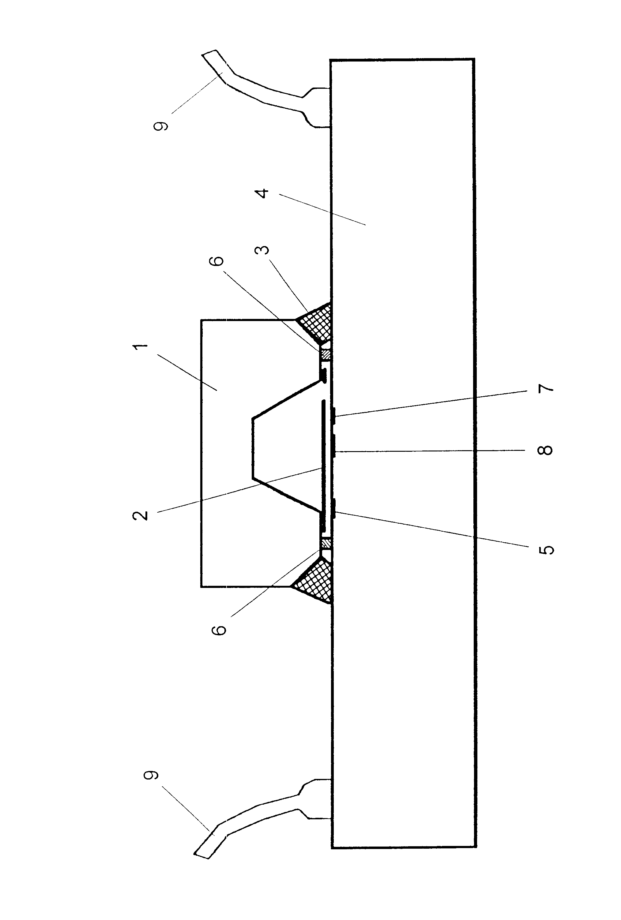 Microsensor having a sensor device connected to an integrated circuit by a solder joint