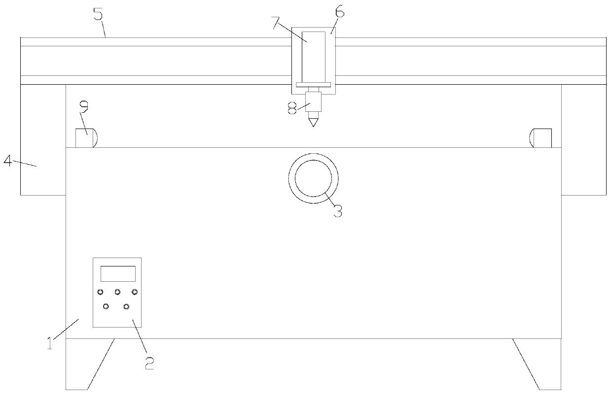 Liquid crystal display screen shearing processing equipment