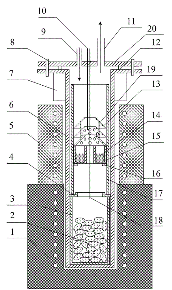 Device and method for smelting lithium through vacuum thermal reduction of metal