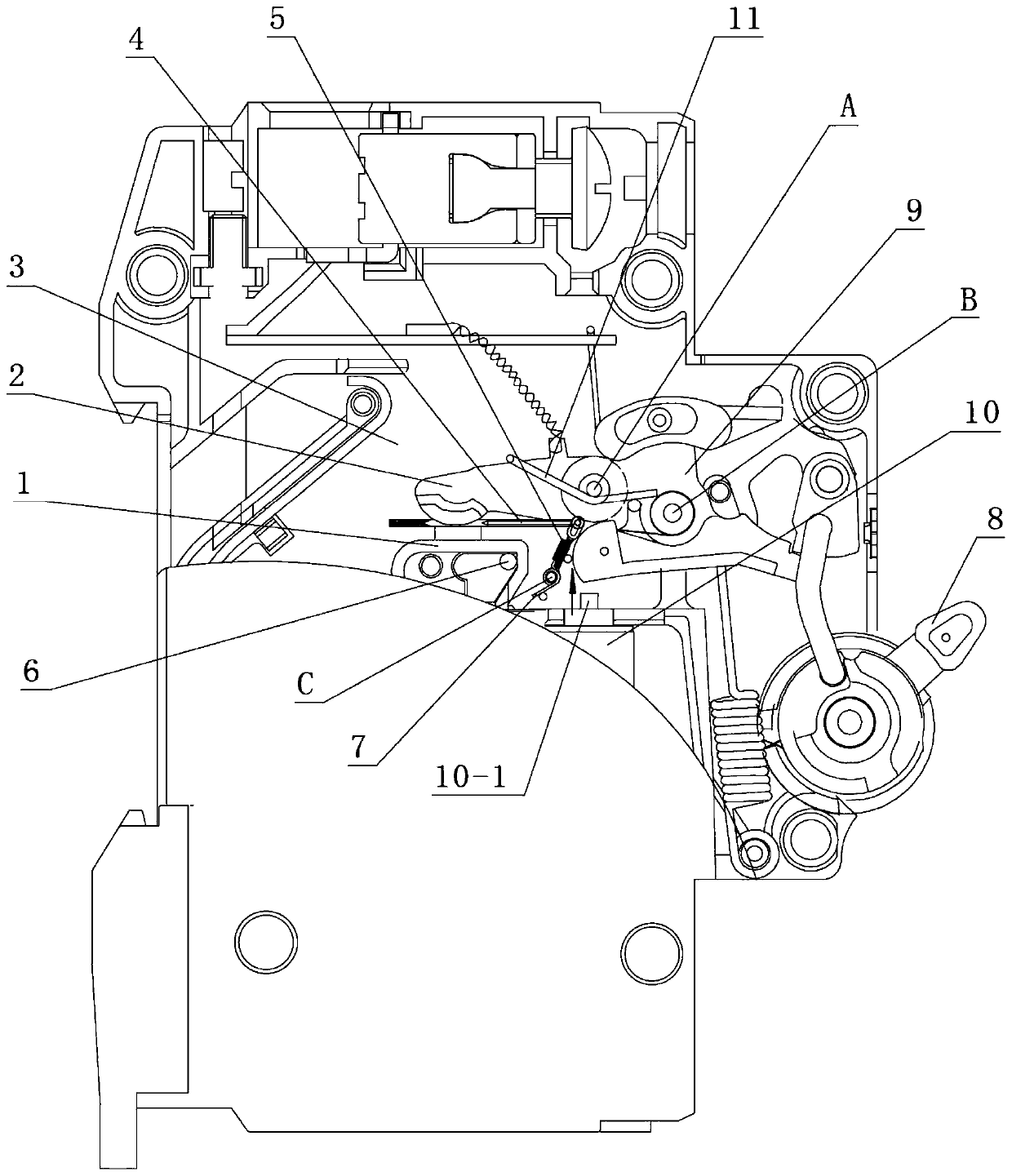 A small circuit breaker with strong breaking capacity