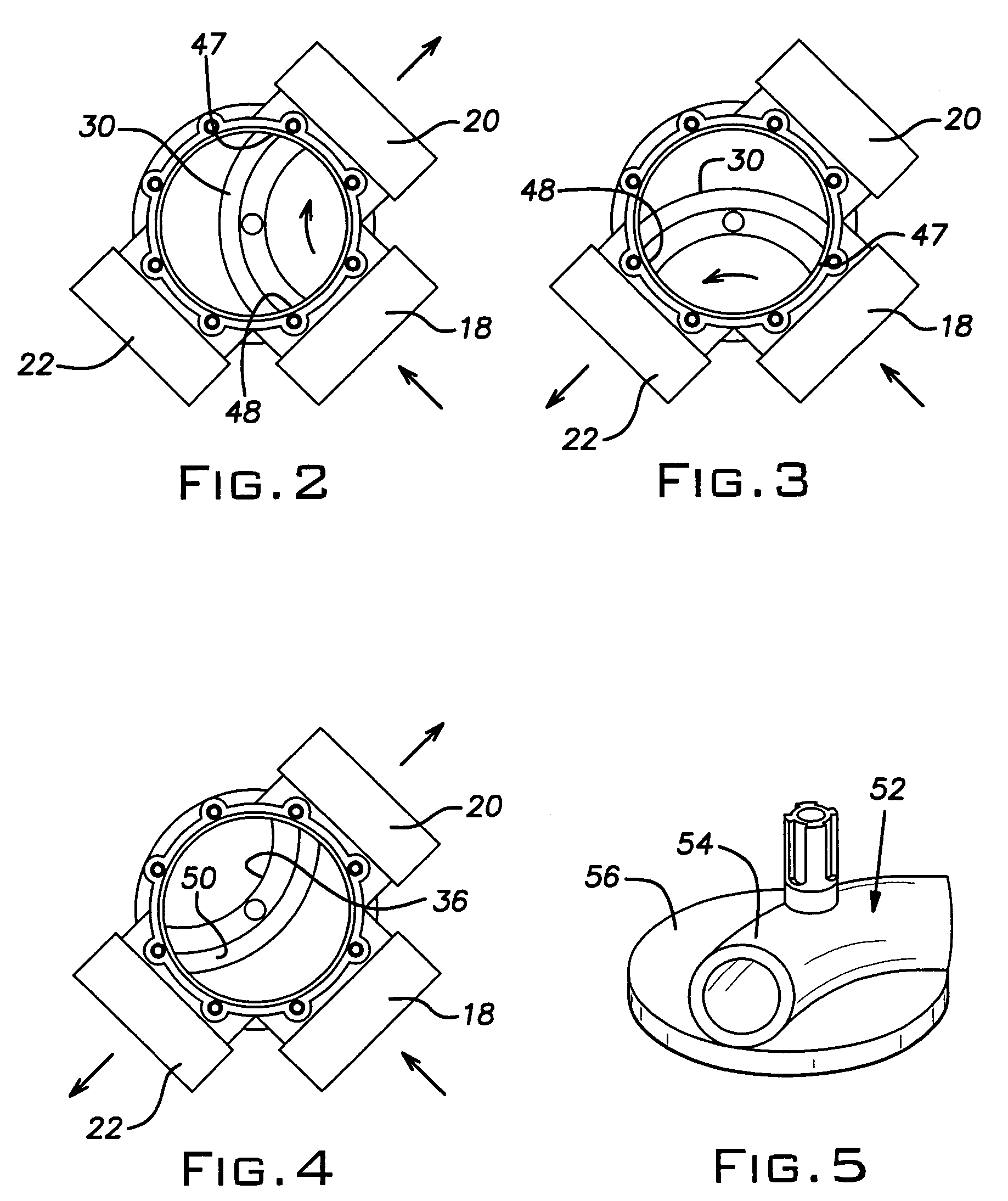 Valve with elbow joint diverter