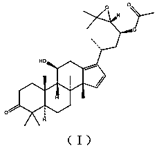 A kind of triterpenoid compound extracted from Alisma and its method and application