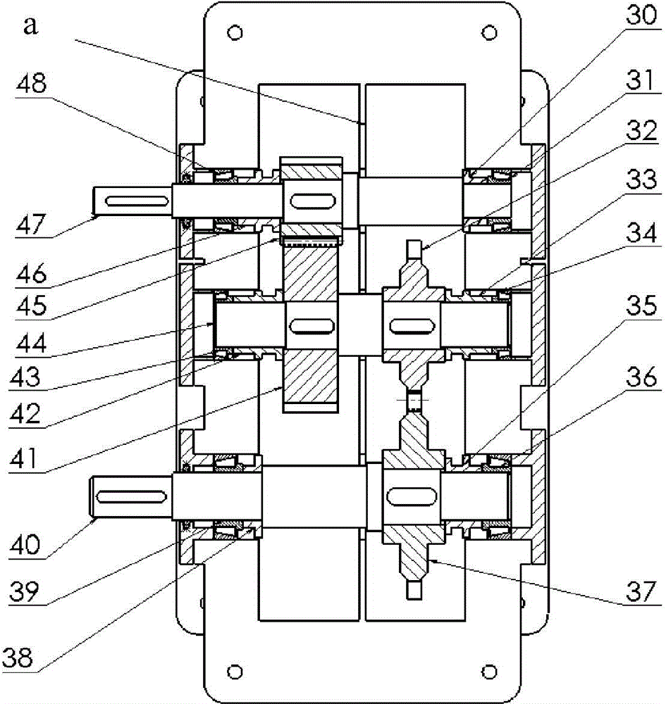 Closed force flow type gear box abrasion oil liquid monitoring test stand