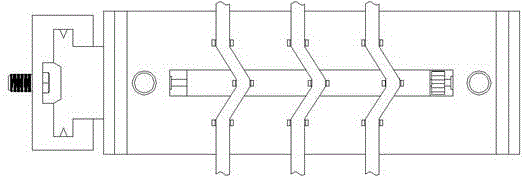 Cable erection structure of cable channel