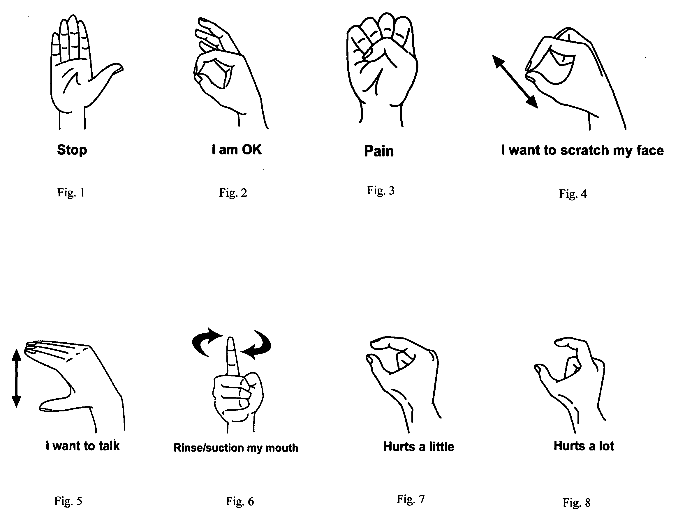 Dental hand signaling system and method