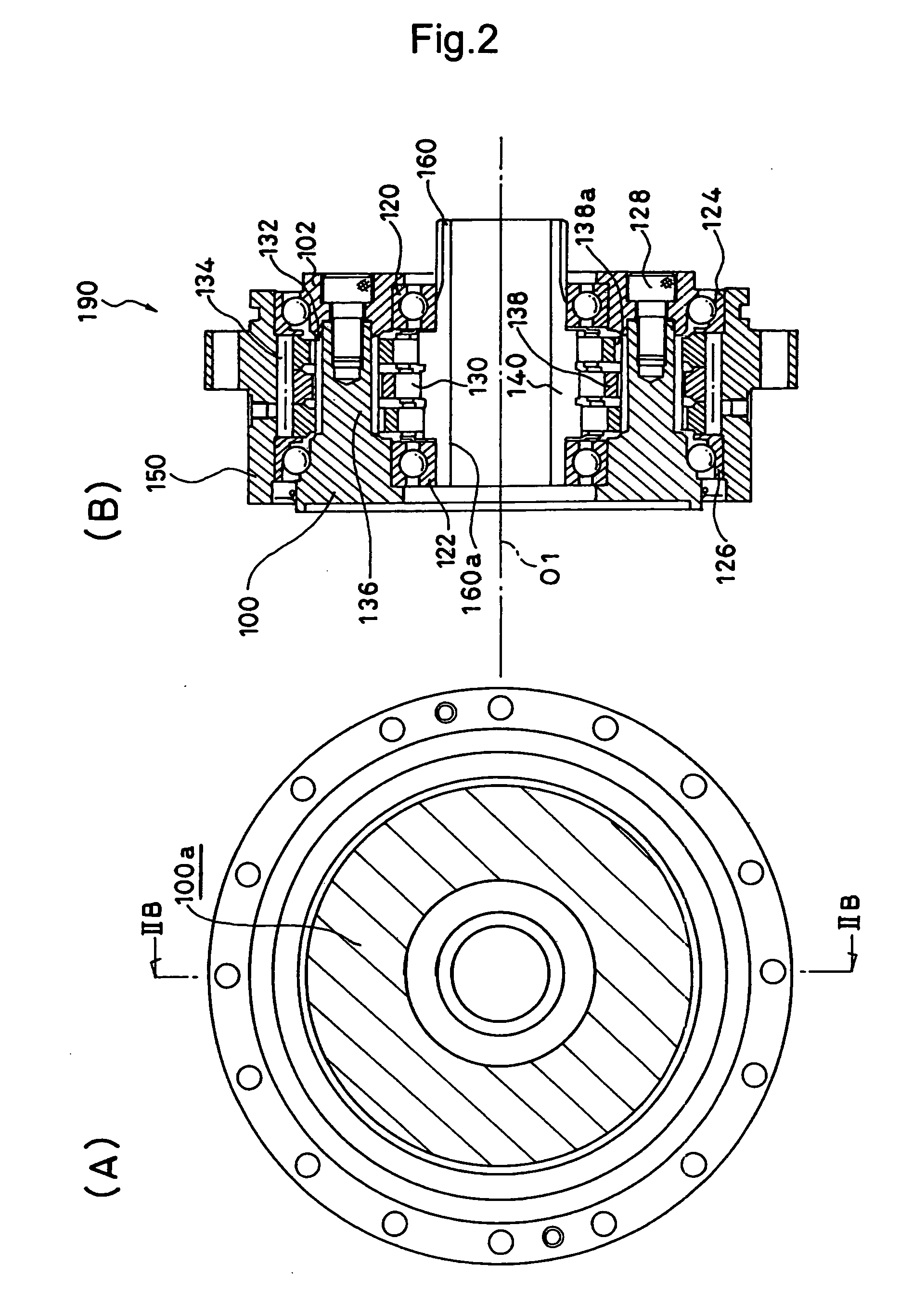Power transmission device for driving robot wrist and power transmission device
