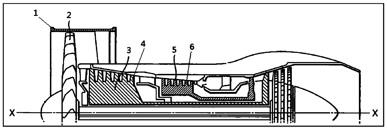 Hollow blade structure and design method of aeroengine