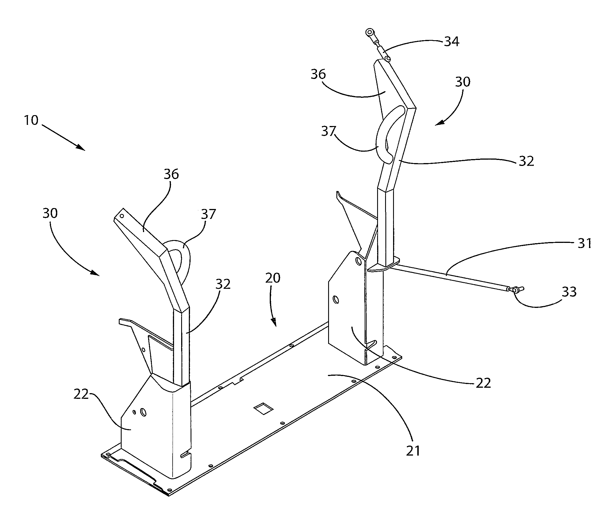 Installation method and arrangement for a wheelchair lift arrangment