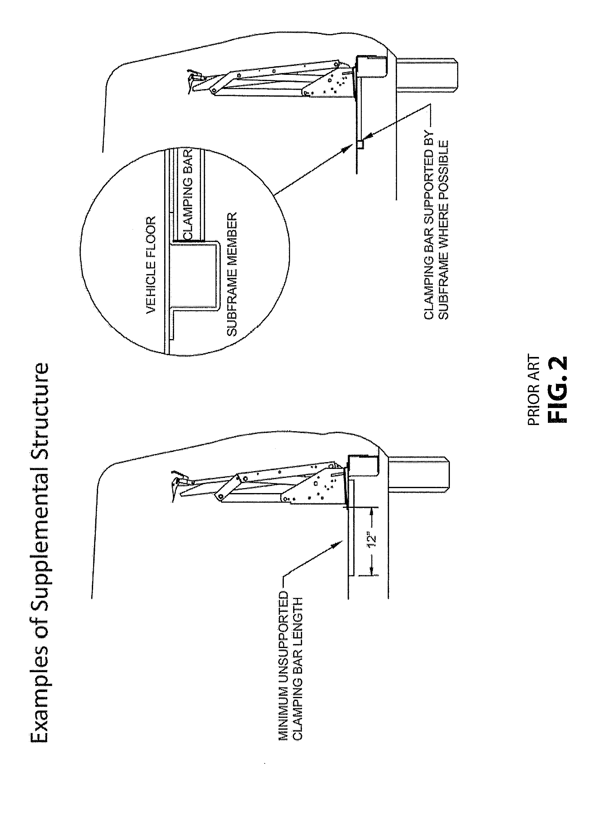 Installation method and arrangement for a wheelchair lift arrangment