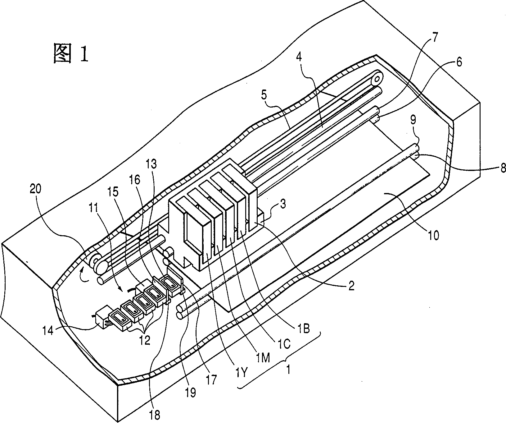 Method of measuring liquid component, liquid component, printing ink set, method of forming coloured part on recording medium and ink jet recording
