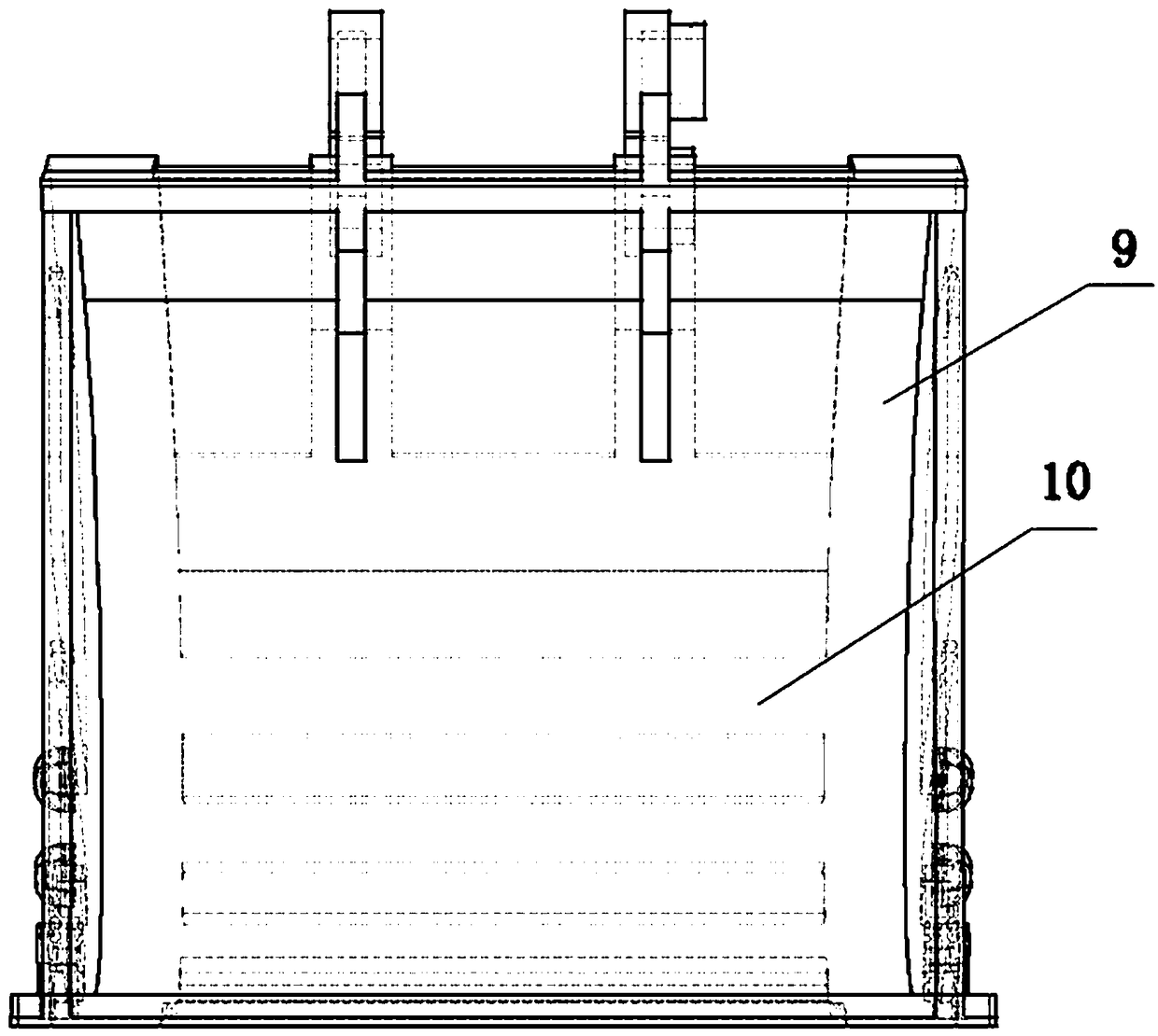 An integral casting bucket