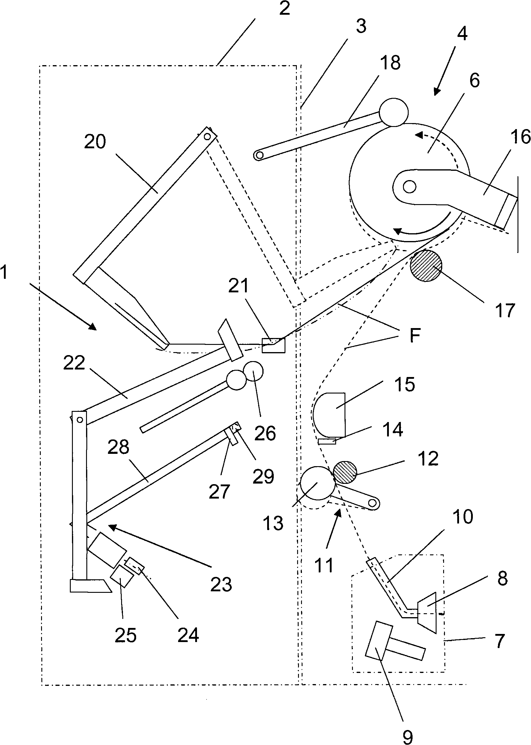 Device for automatic spinning start in an open-end spinning machine