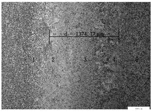 Metallographic corrosive liquid for bimetal composite pipe with transition layer and etching method of metallographic corrosive liquid