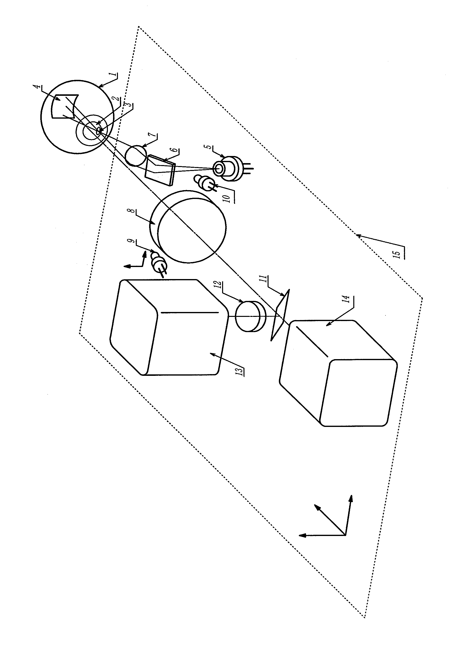 Personal authentication method and personal authentication device utilizing ocular fundus blood flow measurement by laser light