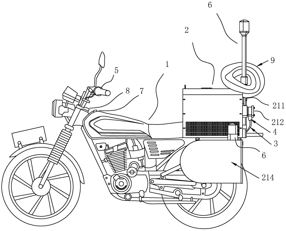 Small multi-functional motorcycle