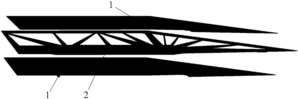 Variable-thickness lightweight elastic wing skin forming method