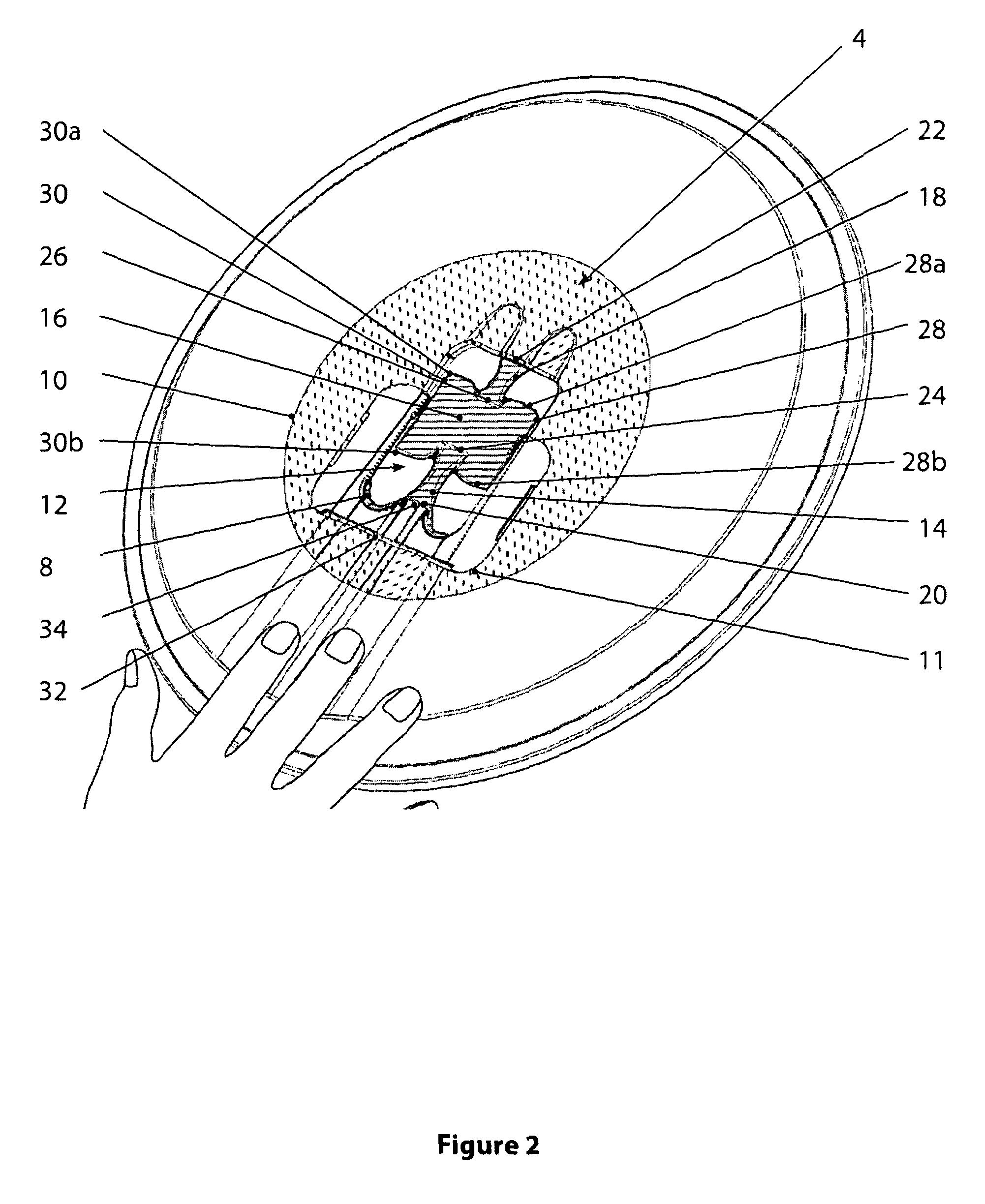 Tray and device for stablising a tray