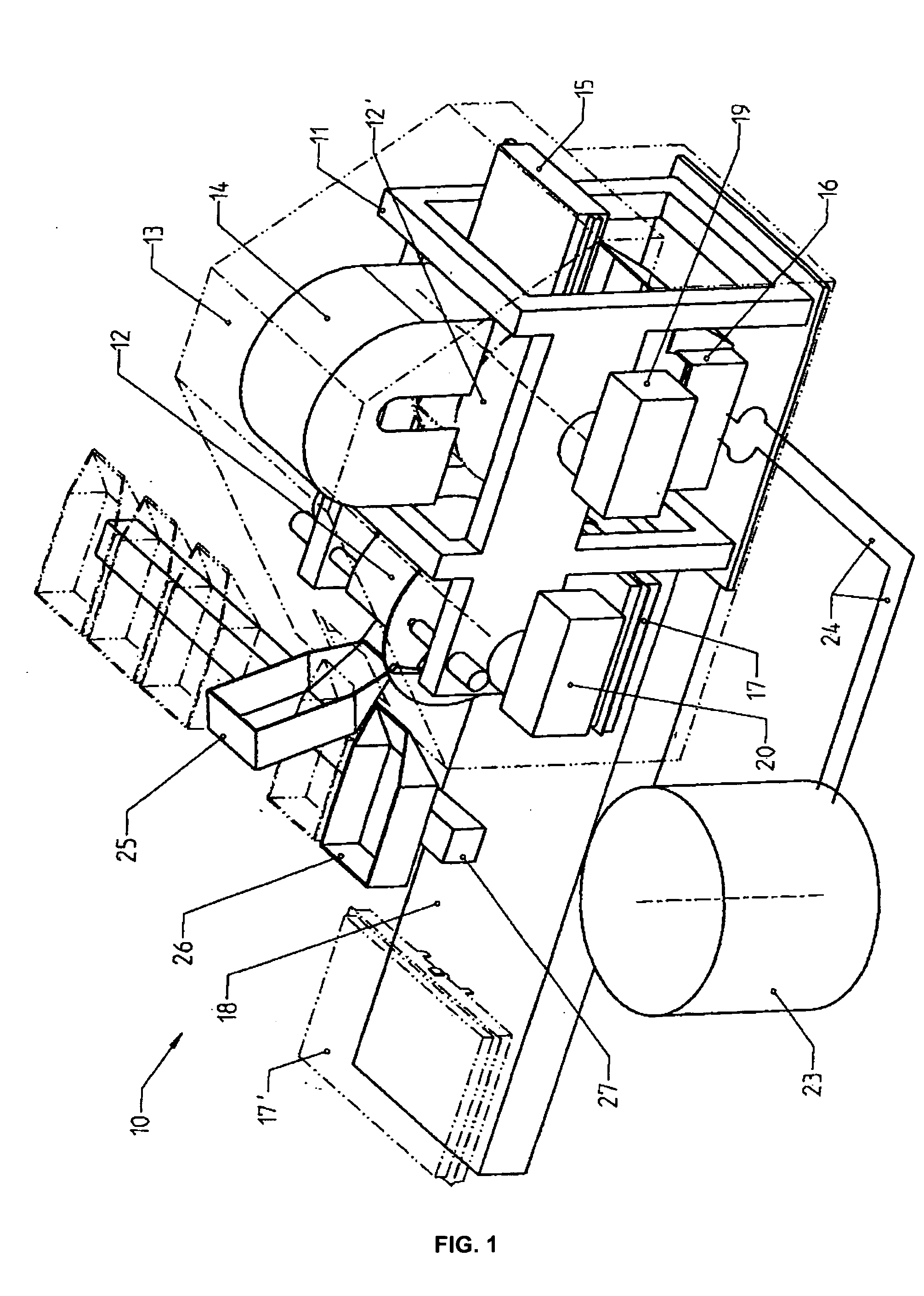 Device for surface coating of small parts