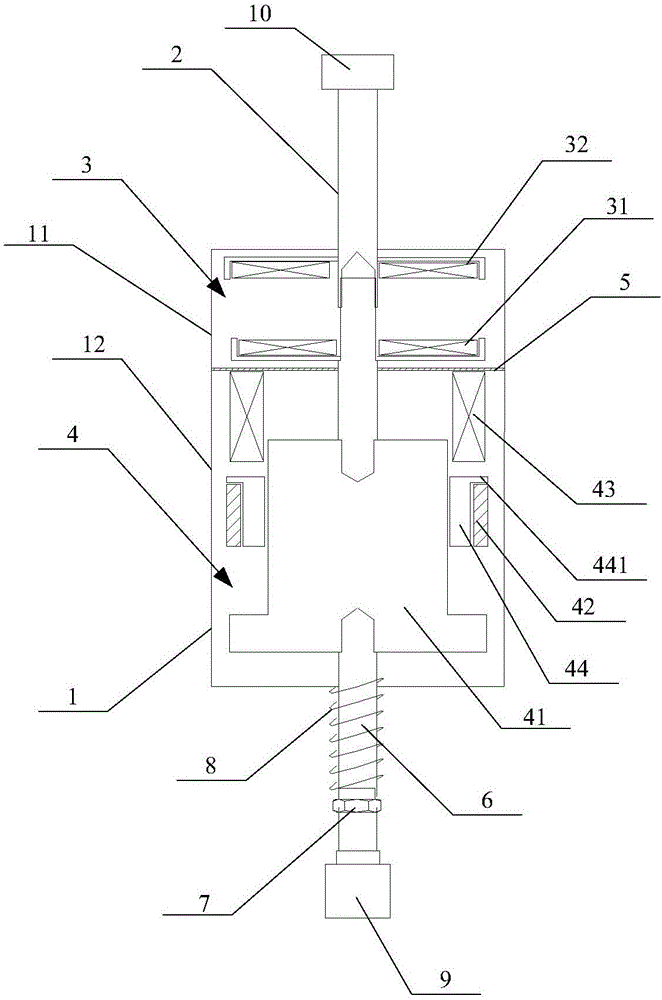 Operating device for rapid mechanical switch