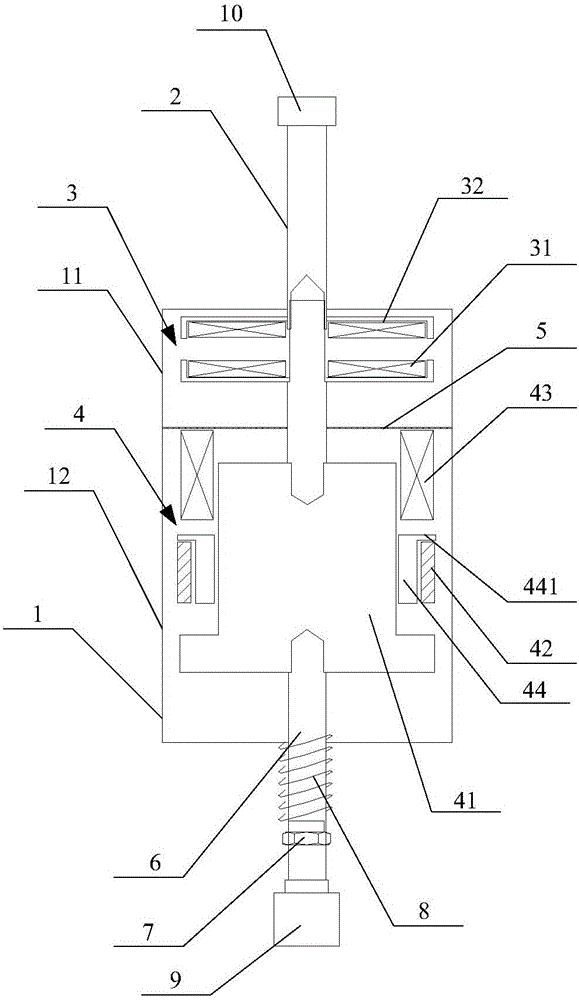Operating device for rapid mechanical switch