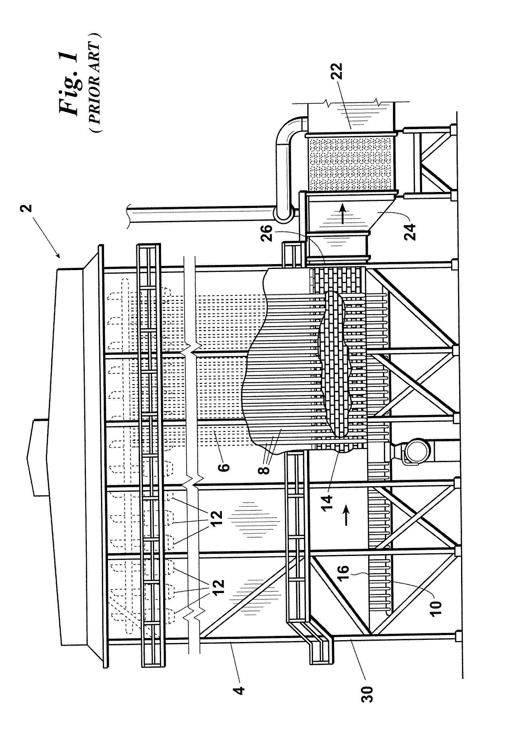 Fired heater and flue gas tunnel therefor