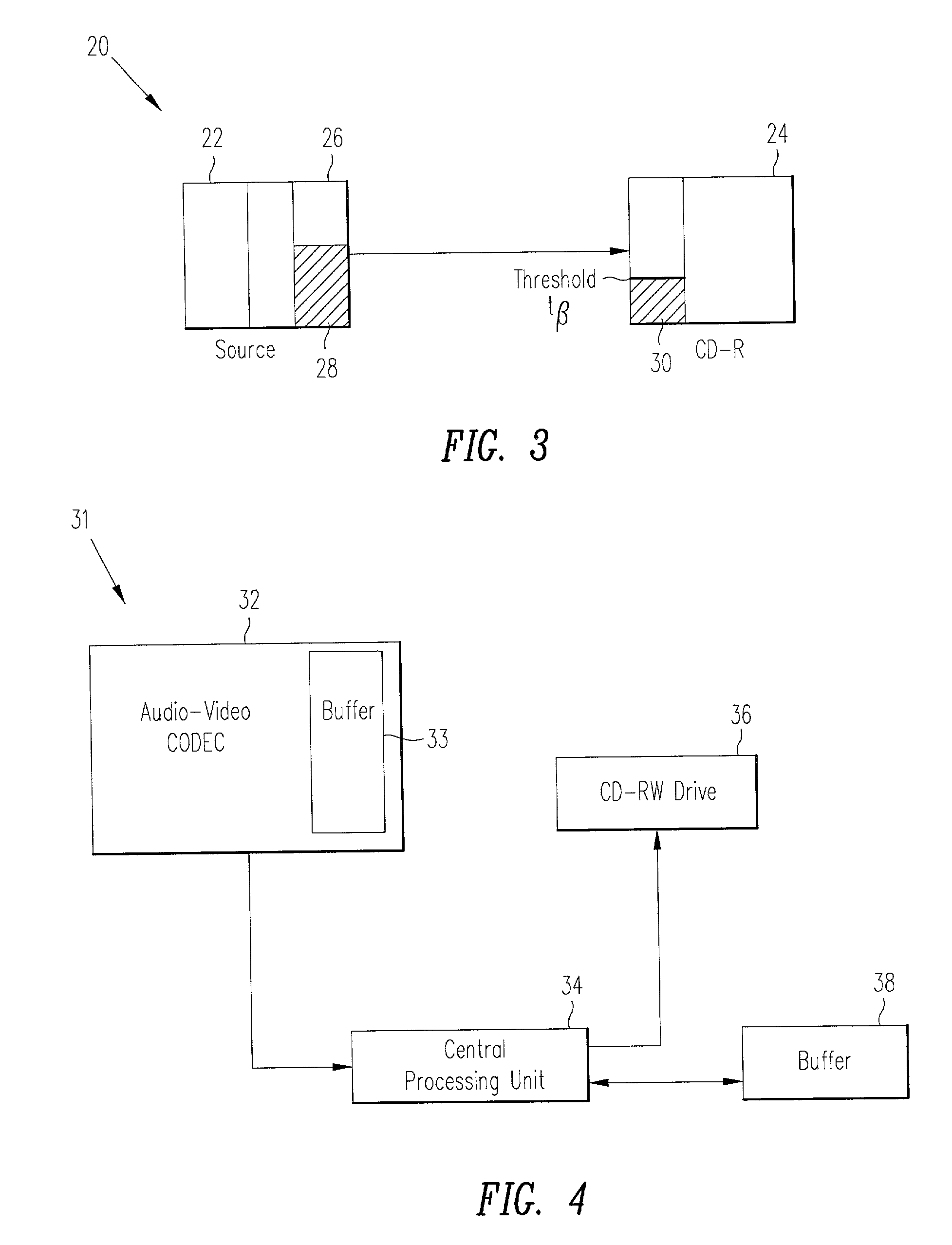 Method and apparatus for recording real-time audio/video information onto recordable compact disc drives