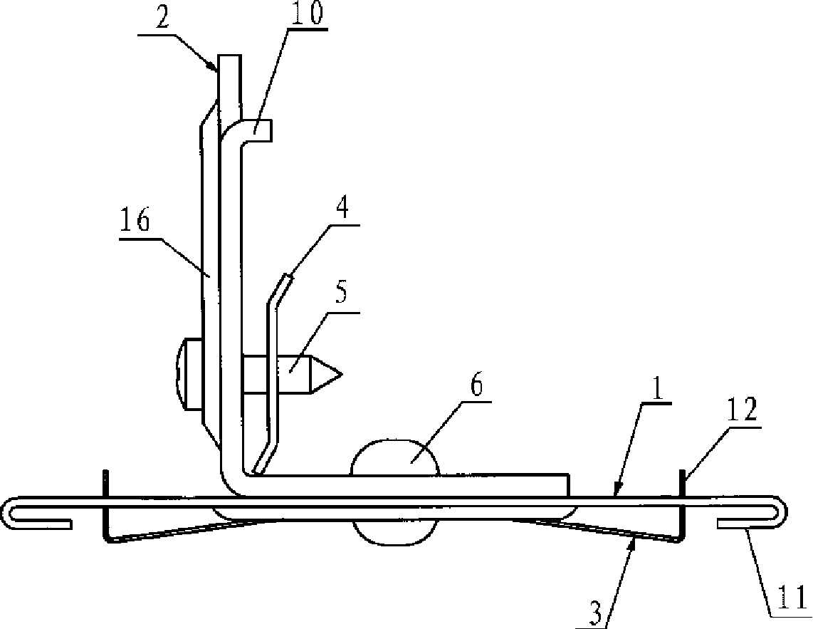 Adjustable spring mounting fastener and construction ceiling method thereof