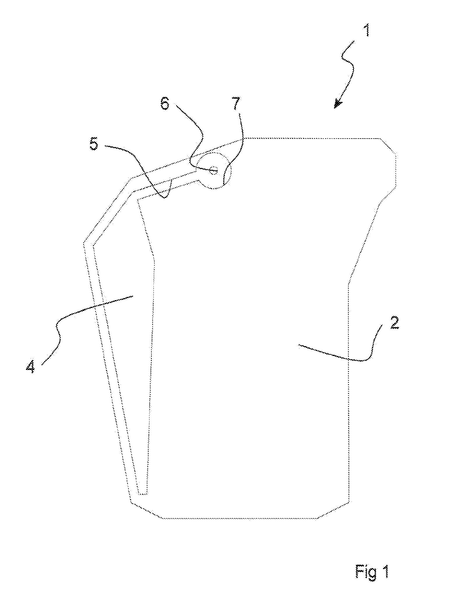 Method for gas filling of a handle portion of a container