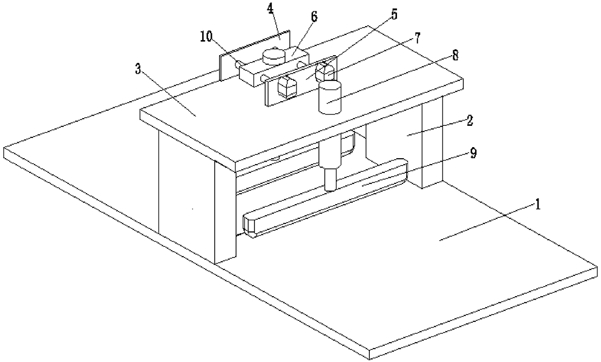 Spinning cloth cutting and pressing device