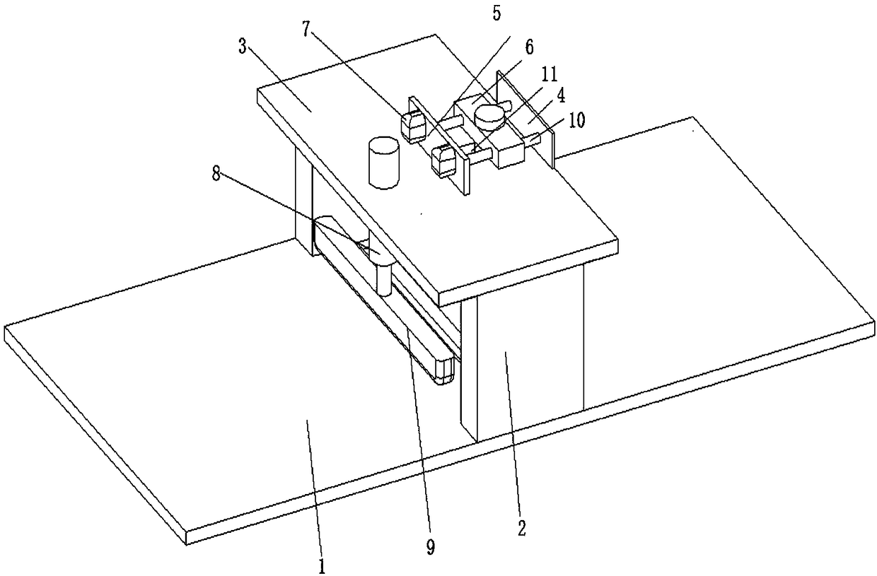 Spinning cloth cutting and pressing device