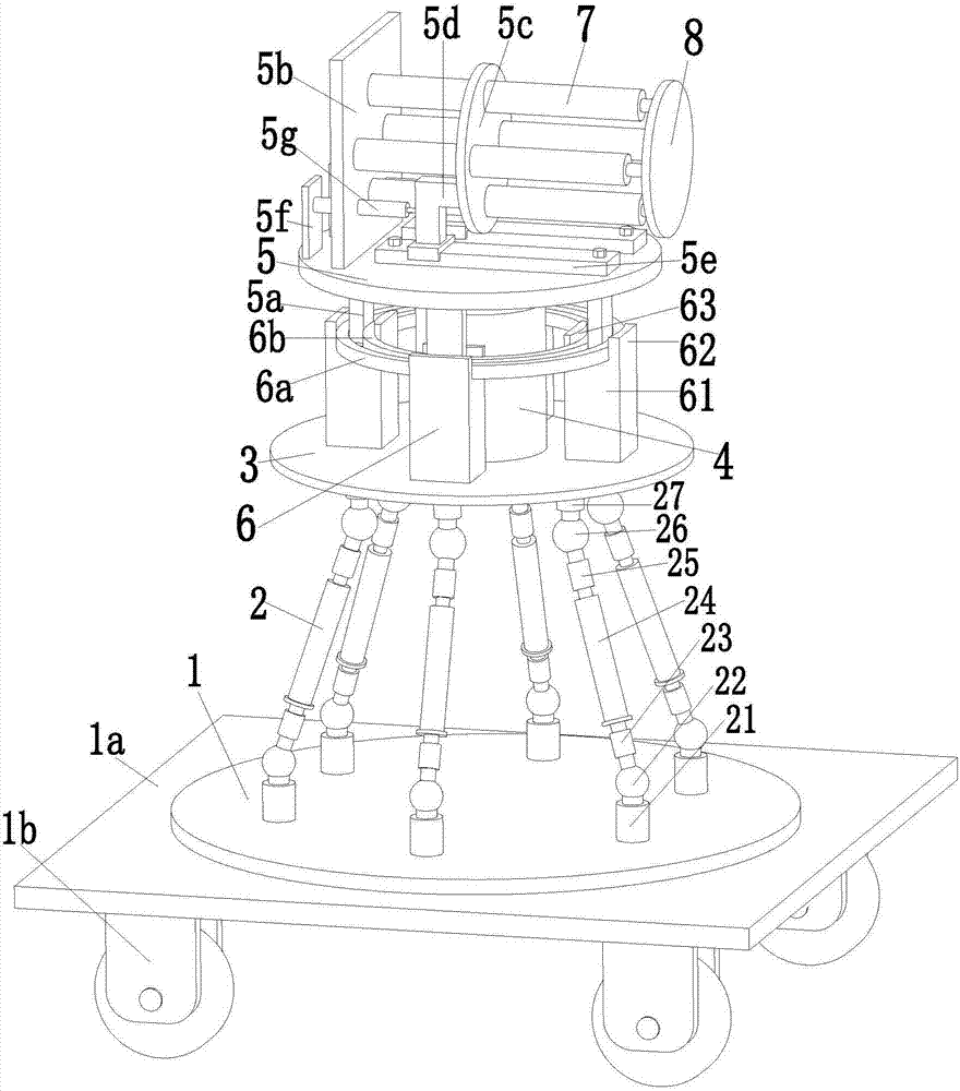 A fixed support device for high-altitude stainless steel building guardrail