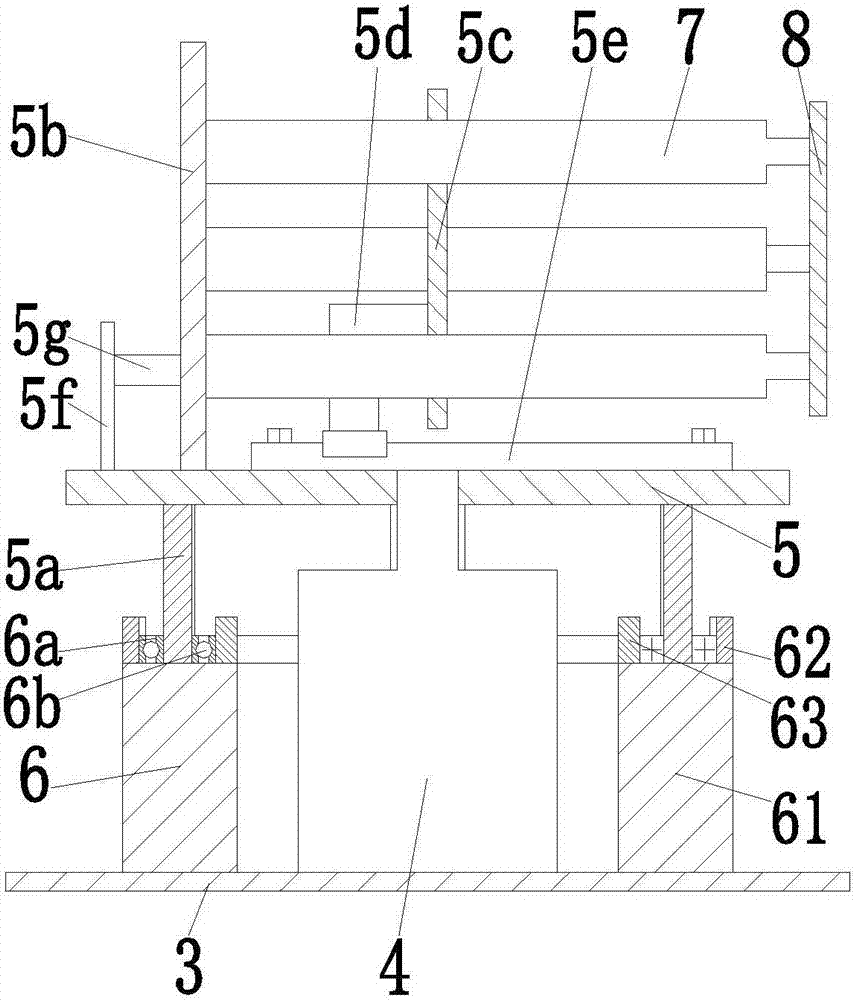 A fixed support device for high-altitude stainless steel building guardrail