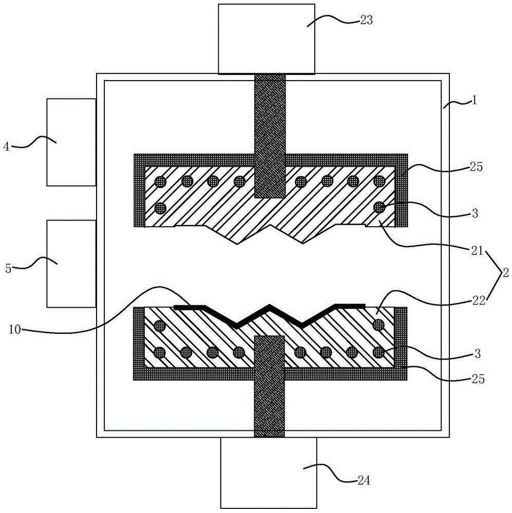 An online pressure metal heat treatment process and its heat treatment device