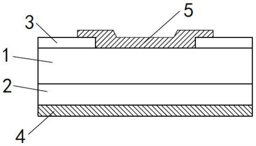 Gallium nitride Schottky barrier diode with vertical structure and manufacturing method thereof