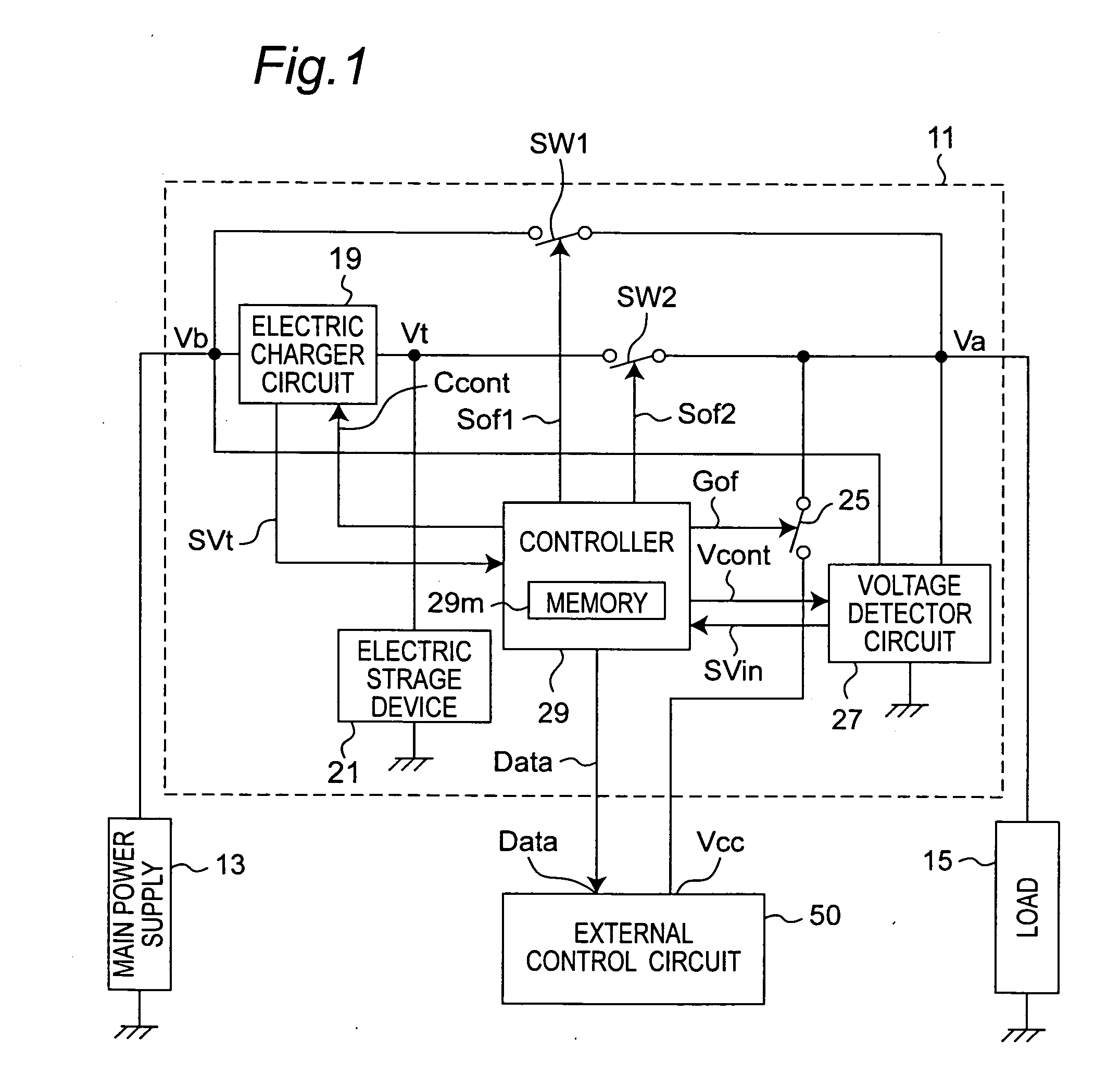 Electrical storage apparatus for use in auxiliary power supply supplying electric power from electric storage device upon voltage drop of main power supply