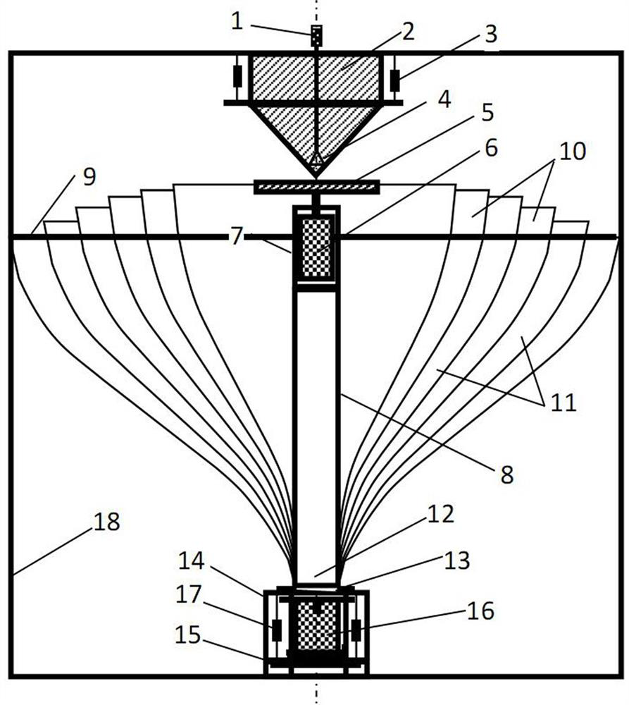 Online rapid detection system and analysis and detection method for grain composition analysis of spiral-flow type machine-made sand