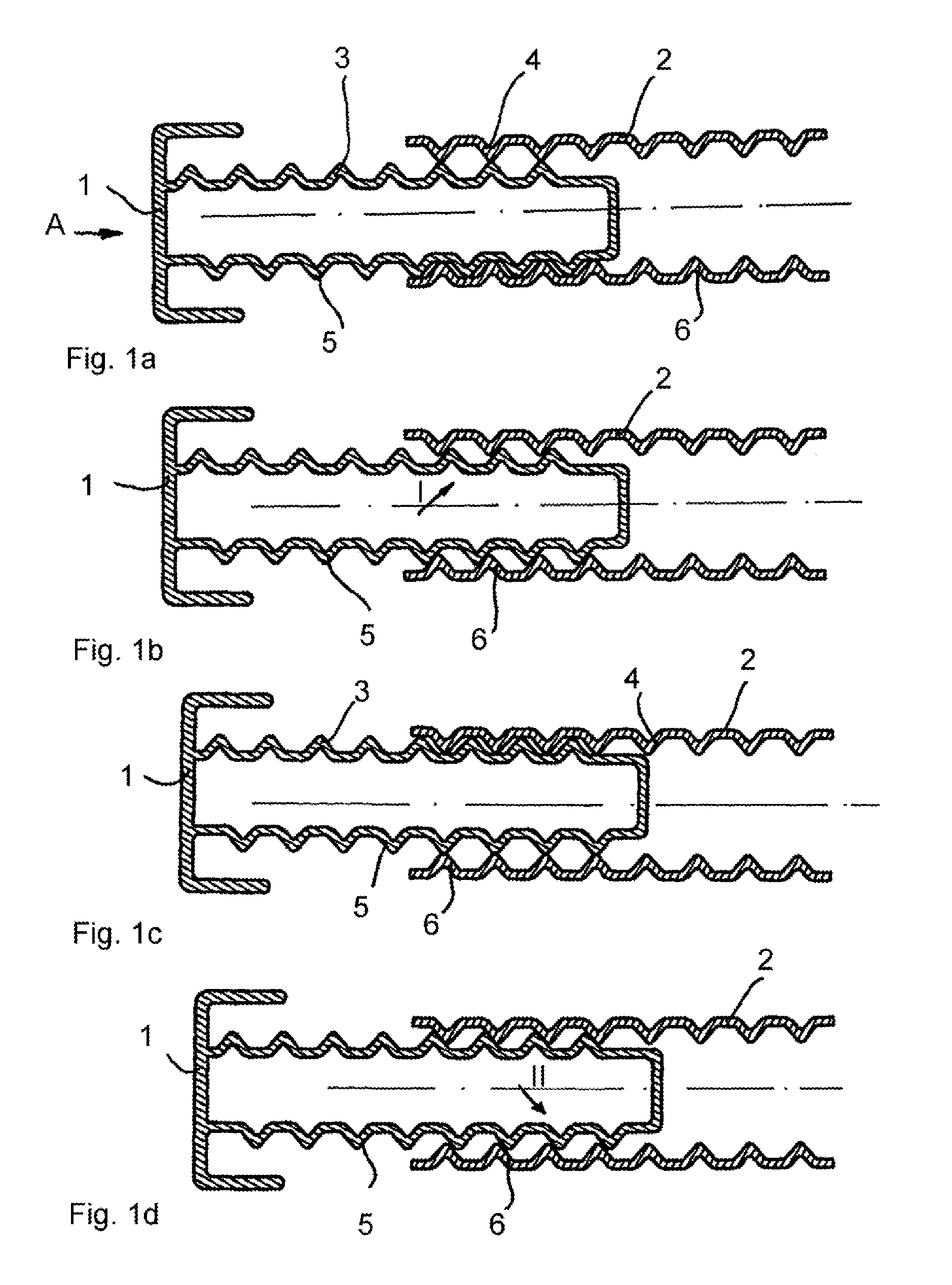 Force limiting device for a motor vehicle